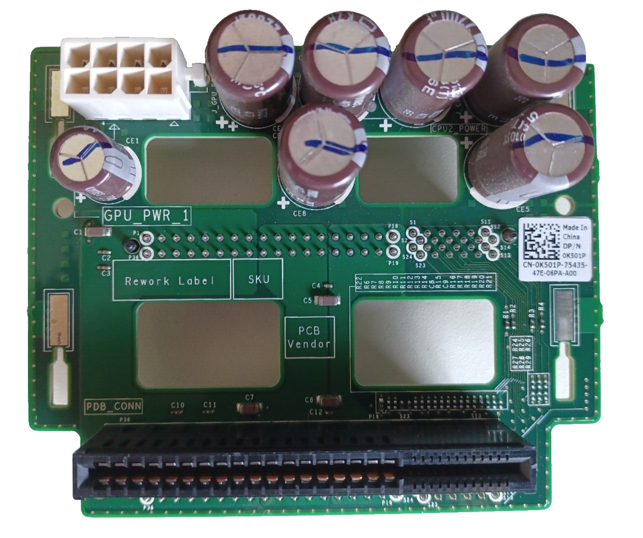 DELL POWEREDGE T420 SERVER PSU BACKPLANE BOARD K501P 0K501P