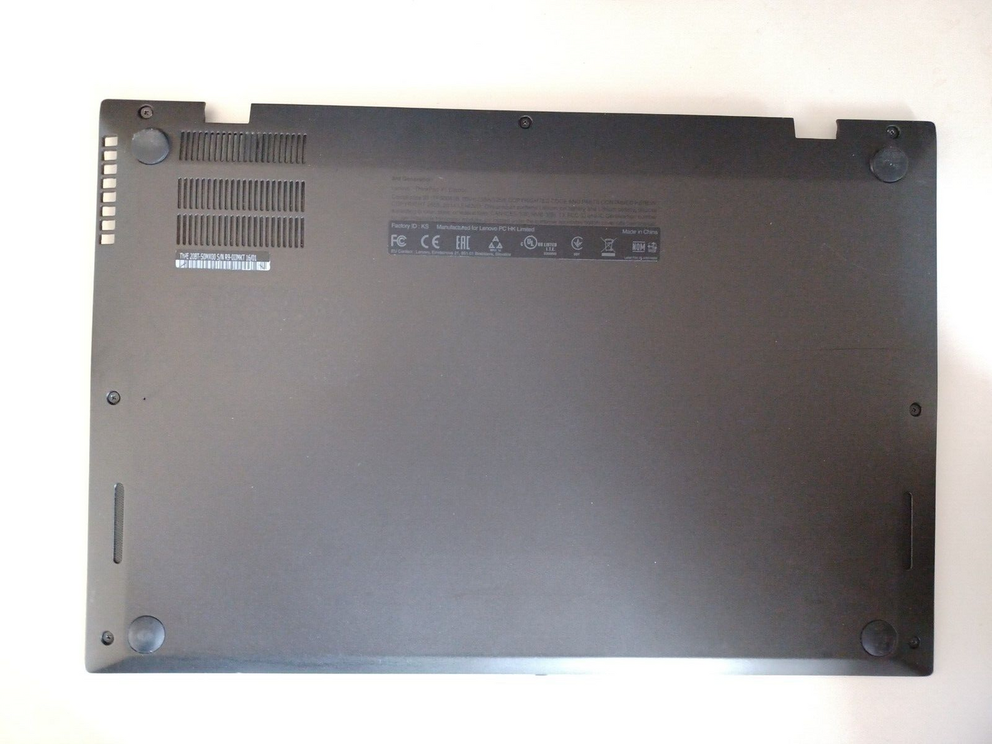 Lenovo Thinkpad X1 Carbon 3rd Gen 20BT Base Bottom Cover 460.01406.0006 00HN987